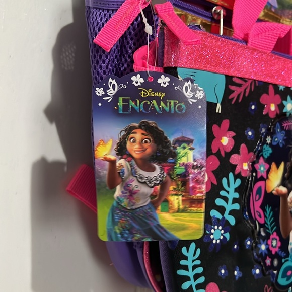 NWT Disney Encanto Girls Backpack 17in H with Lunch tote - Picture 5 of 8